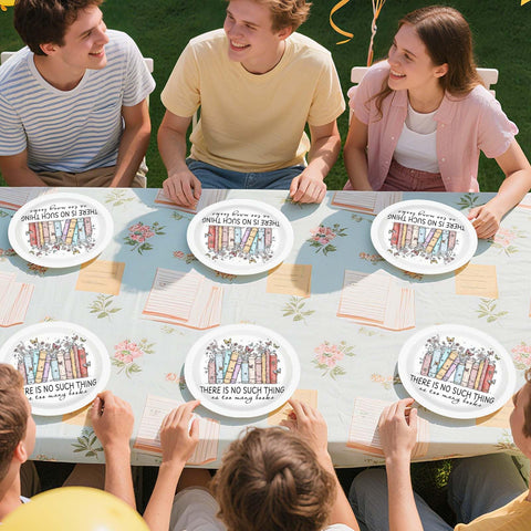 50 Pcs 9-inch Storybook Party Paper Plates - Grencian