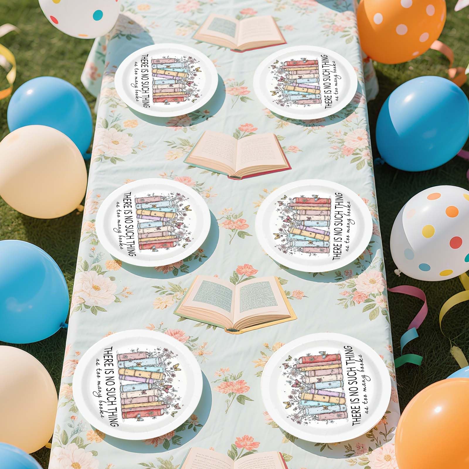 50 Pcs 9-inch Storybook Party Paper Plates - Grencian