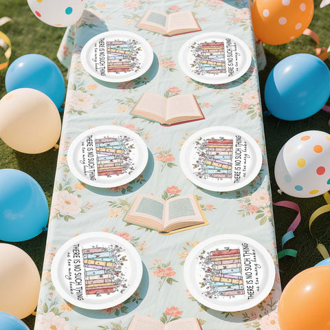 50 Pcs 9-inch Storybook Party Paper Plates - Grencian