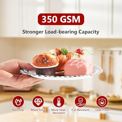 50 Pcs Christmas Trees Snowman Party Paper Plates - Grencian