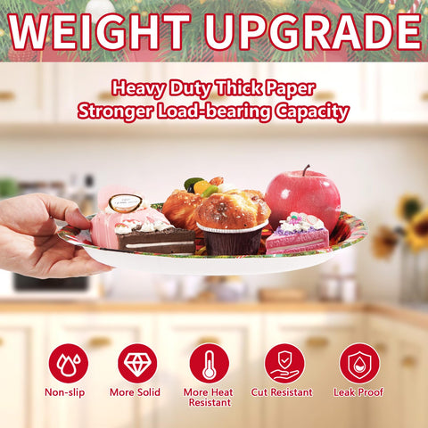 50 Pcs Mexican Feliz Oval Paper Plates - Grencian