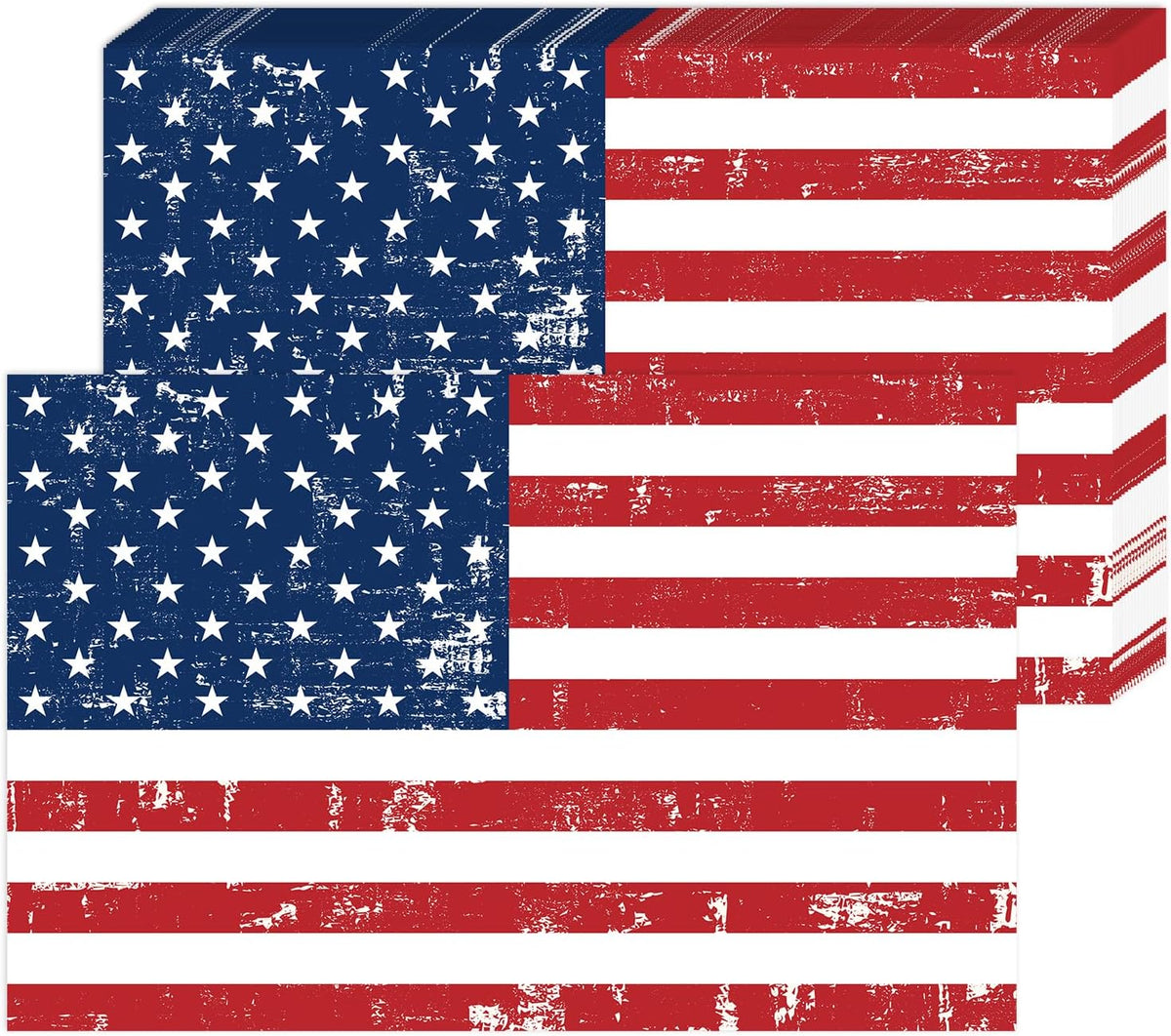 50Pcs July Patriotic Paper Placemats 11" x 17" - USA Flag 250th Anniversary Independence Day Table Mats - Grencian