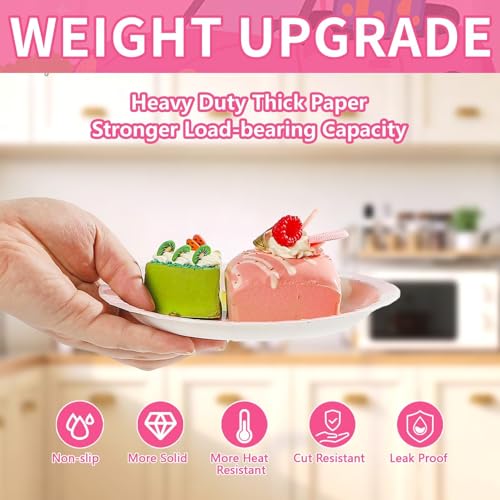 60 Pcs 7-inch Pink Pig Party Plates - Grencian