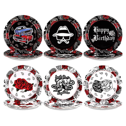 60 Pcs Cholo Birthday Party Plates - Grencian