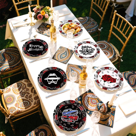 60 Pcs Cholo Birthday Party Plates - Grencian