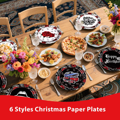60 Pcs Cholo Birthday Party Plates - Grencian