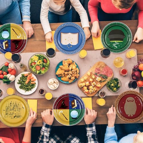 60 Pcs Magical Wizard Party Plates - Grencian