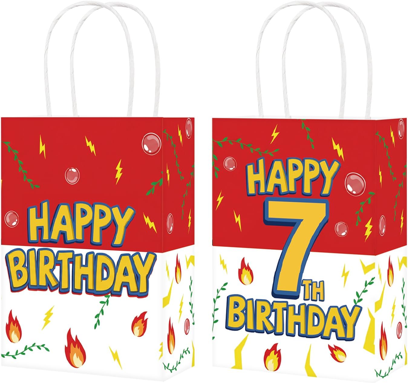 7th birthday goodie bags animation cartoon theme