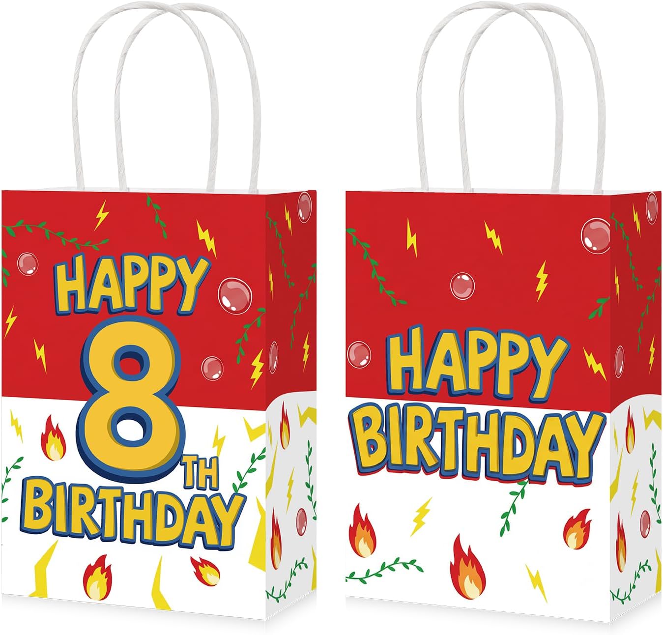 8th birthday goodie bags animation cartoon theme
