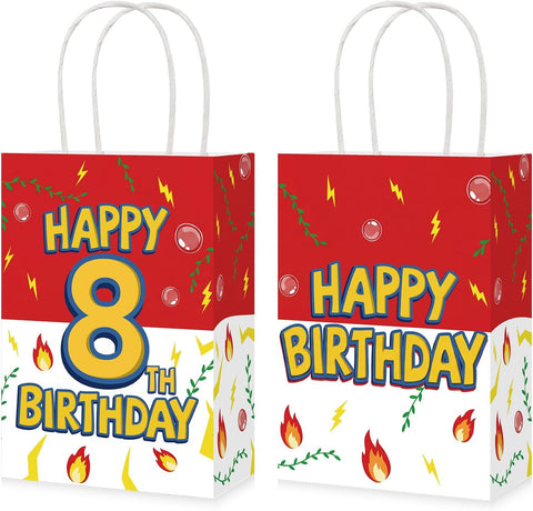 8th birthday goodie bags animation cartoon theme