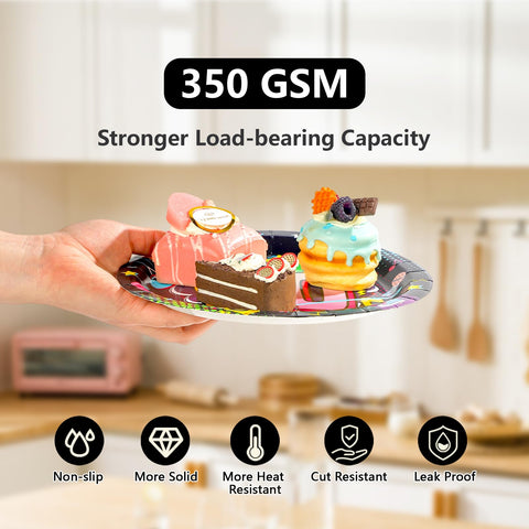 96 Pcs 2000s Party Plates and Napkins