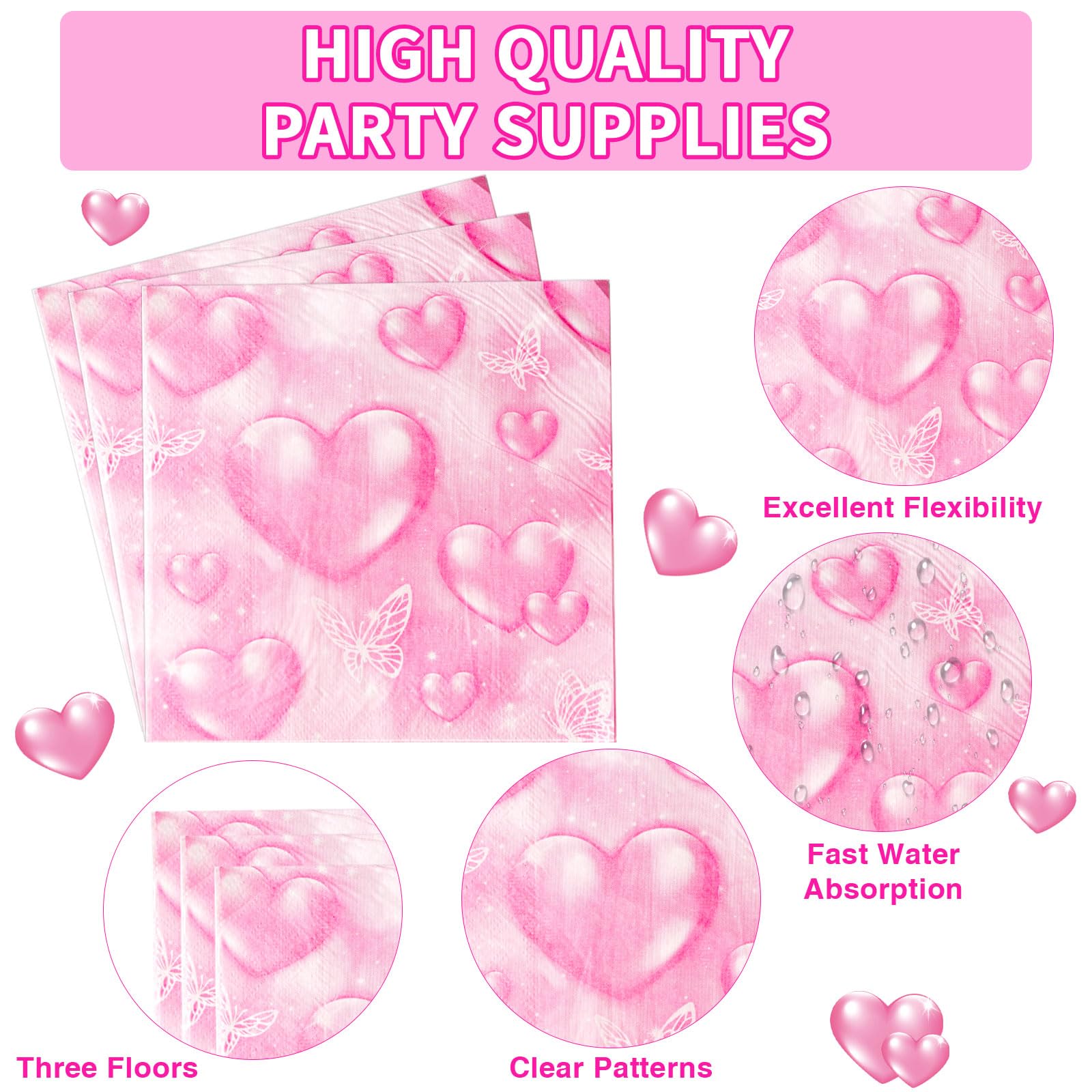 96 Pcs 2000s Y2k Party Plates and Napkins - Grencian