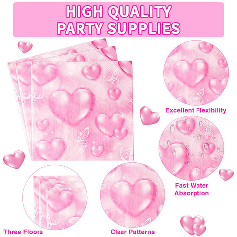 96 Pcs 2000s Y2k Party Plates and Napkins - Grencian