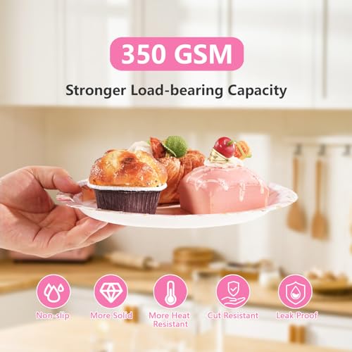 96 Pcs Ballerina 3rd Birthday Party Plates and Napkins - Grencian