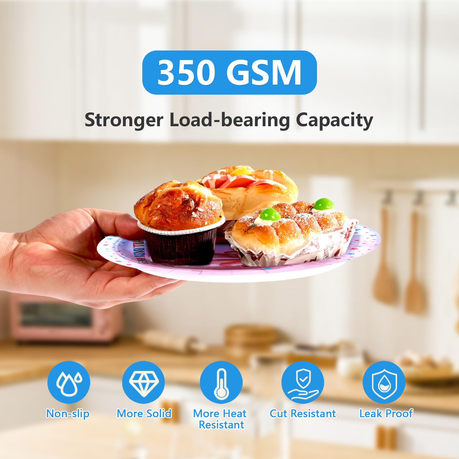 96 Pcs Baseball Gender Reveal Party Plates and Napkins - Grencian