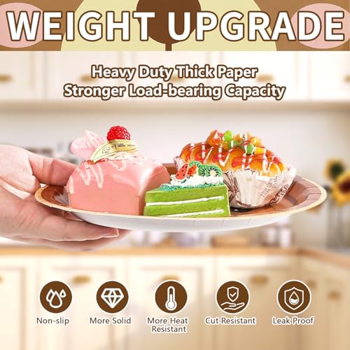 50 Pcs Bear Baby Shower Party Paper Plates - Grencian