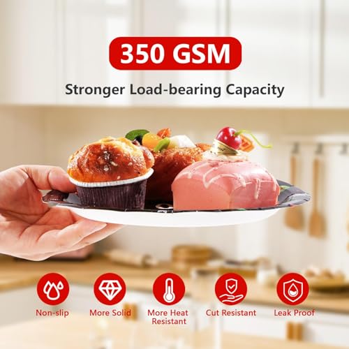 96 Pcs Black Gingerbread Gender Reveal Party Plates and Napkins - Grencian