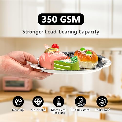96 Pcs Black White 23rd Birthday Party Plates and Napkins - Grencian
