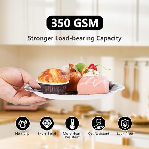 96 Pcs Black White 24th Birthday Party Plates and Napkins - Grencian