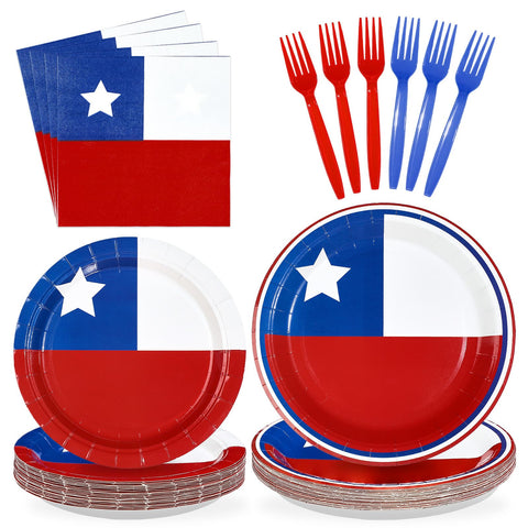96 assiettes et serviettes de table aux couleurs du drapeau allemand