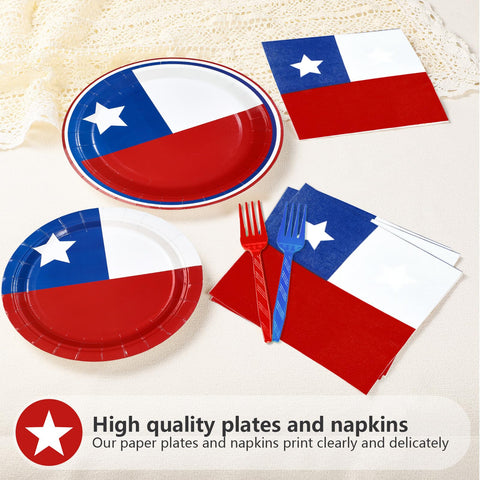 96 assiettes et serviettes de table aux couleurs du drapeau allemand