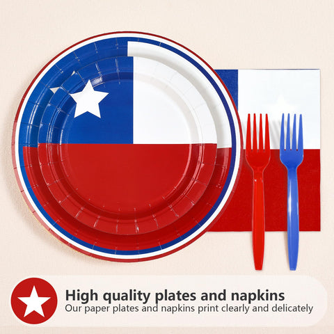 96 assiettes et serviettes de table aux couleurs du drapeau allemand