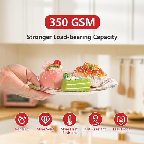 96 Pcs Christmas 1st Birthday Party Plates and Napkins - Grencian