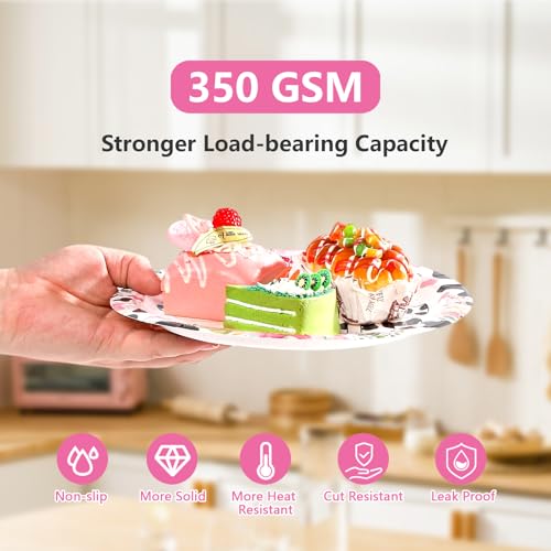 96 Pcs Cow 1st Birthday Party Plates and Napkins - Grencian