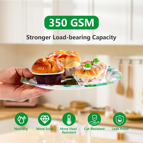 96 Pcs Dinosaur 5th Birthday Party Plates and Napkins - Grencian