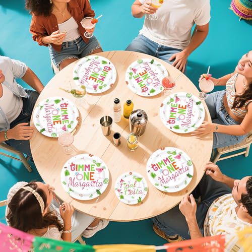 96 Pcs Final Fiesta Margarita Party Plates and Napkins - Grencian