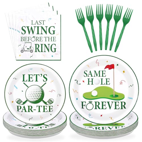 96 Pcs Golf Party Plates and Napkins - Grencian