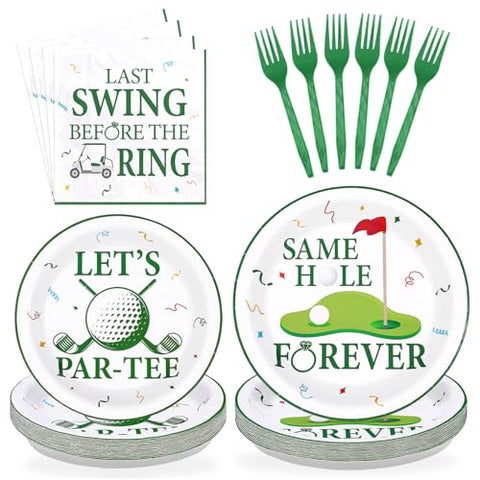 96 Pcs Golf Party Plates and Napkins - Grencian