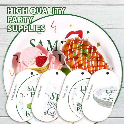 96 Pcs Golf Party Plates and Napkins - Grencian