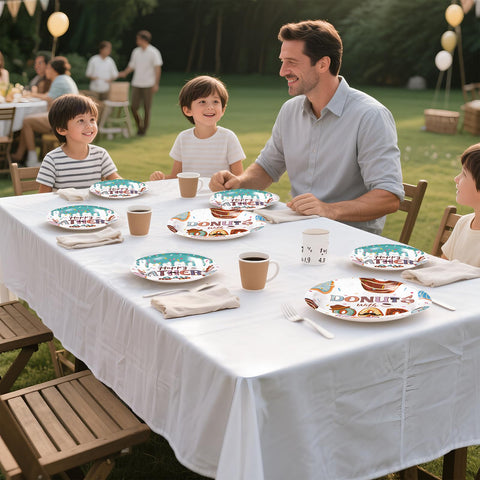 96 Pcs Happy Father's Day Party Plates and Napkins - Grencian