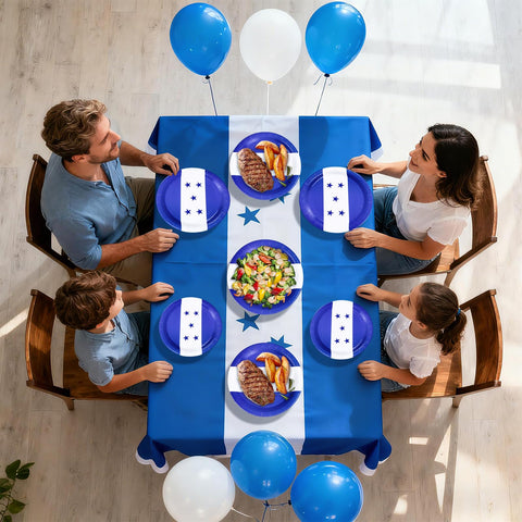 96 Pcs Honduras Flag Party Plates and Napkins - Grencian