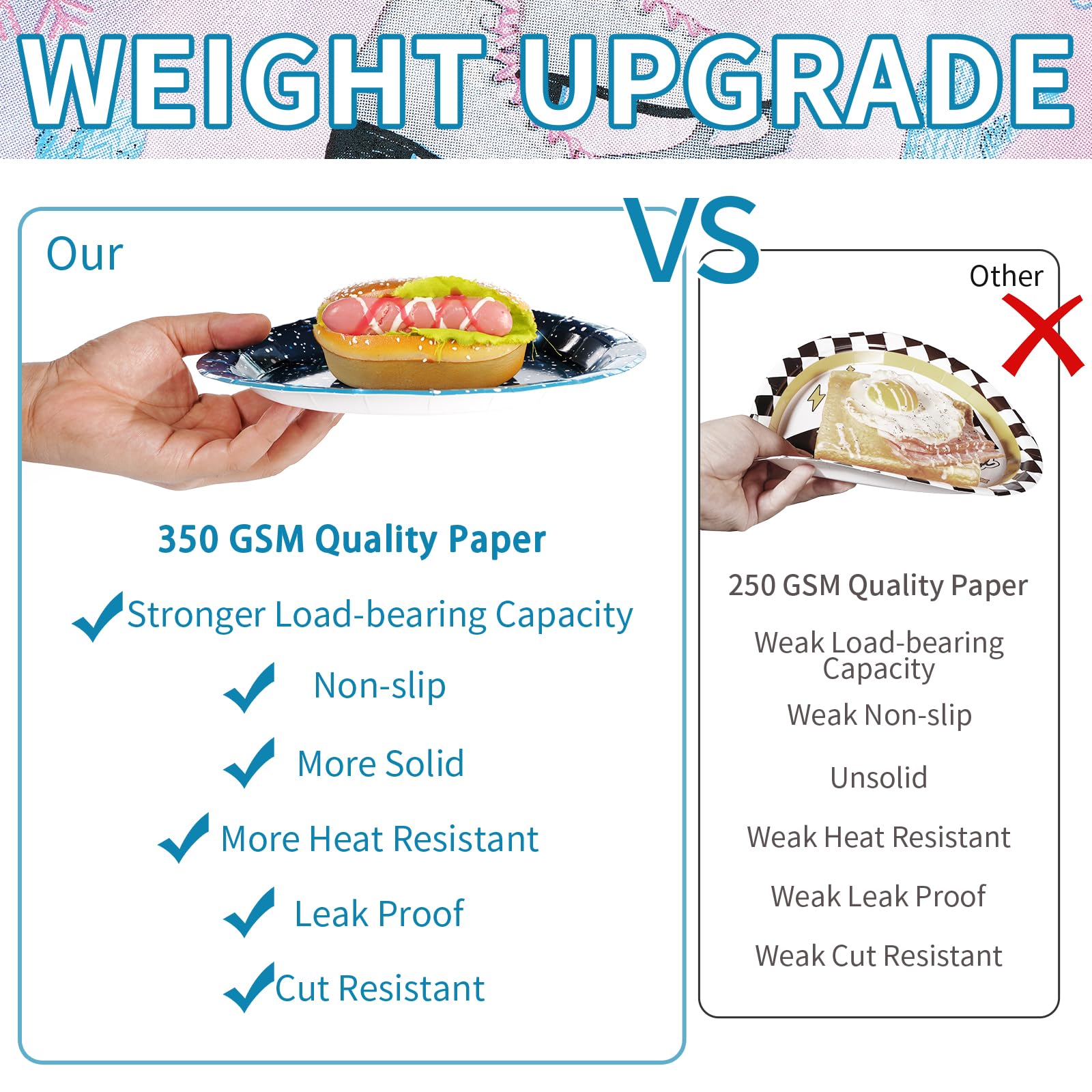 96 Pcs Ice Skating Party Plates and Napkins - Grencian