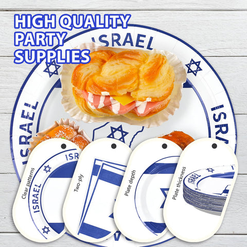 96 assiettes et serviettes de table aux couleurs du drapeau allemand