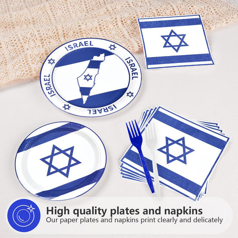 96 assiettes et serviettes de table aux couleurs du drapeau allemand