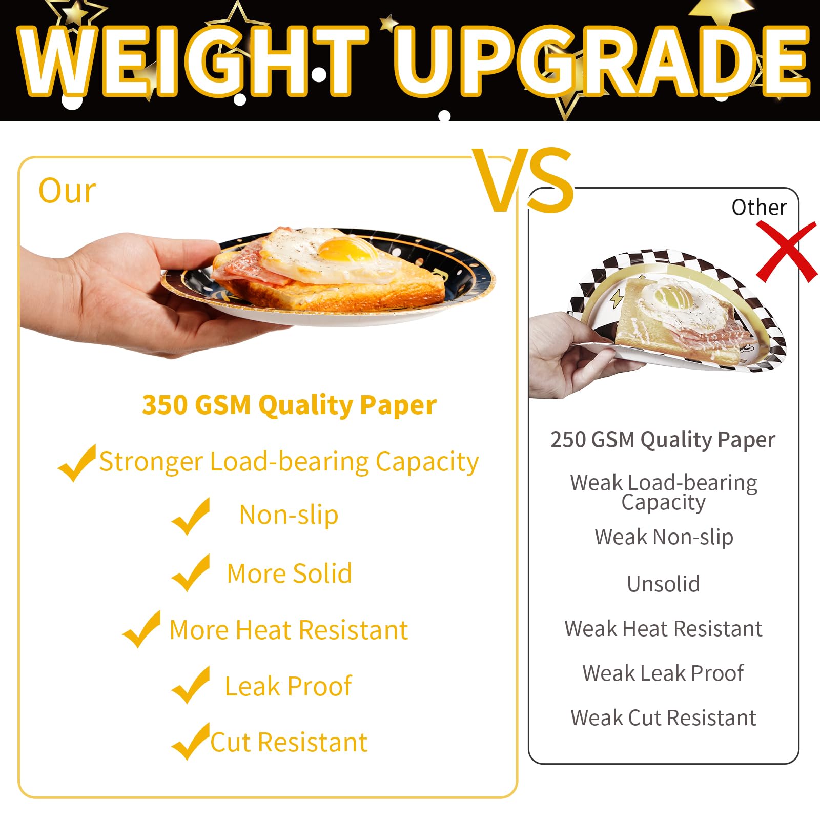 96 Pcs Leaving But OK Party Plates and Napkins - Grencian