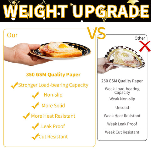 96 Pcs Leaving But OK Party Plates and Napkins - Grencian