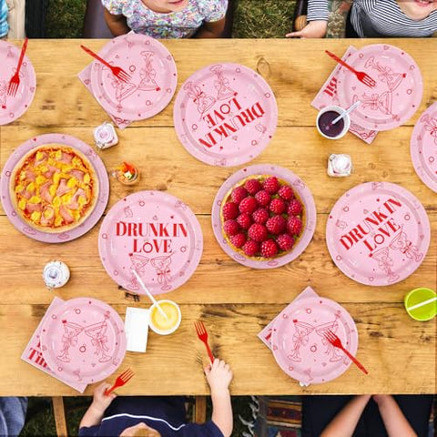 96 Pcs Margarita Bachelorette Party Plates and Napkins - Grencian