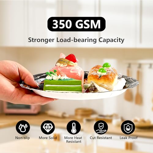 96 Pcs Mask Ball Party Plates and Napkins - Grencian