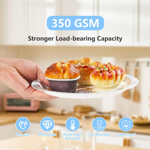 96 Pcs On Cloud Baby Shower Party Plates and Napkins - Grencian