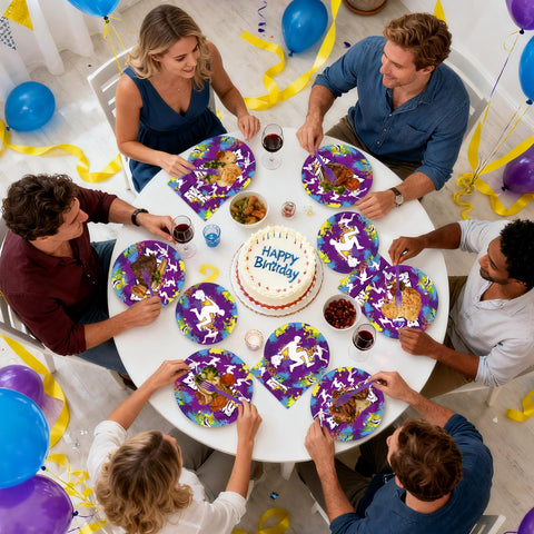 96 Pcs Parkour Birthday Party Plates and Napkins - Grencian