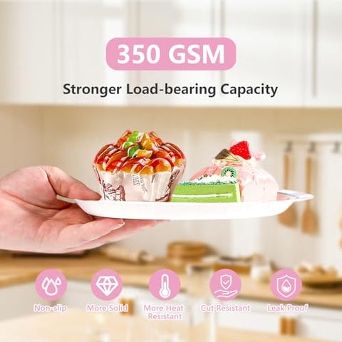 96 Pcs Pink Circus Party Plates and Napkins - Grencian