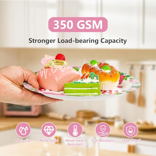 96 Pcs Pink Sloth Birthday Party Plates and Napkins - Grencian