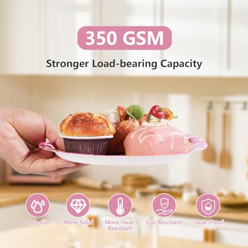 96 Pcs Pink Toy 2nd Birthday Party Plates and Napkins - Grencian