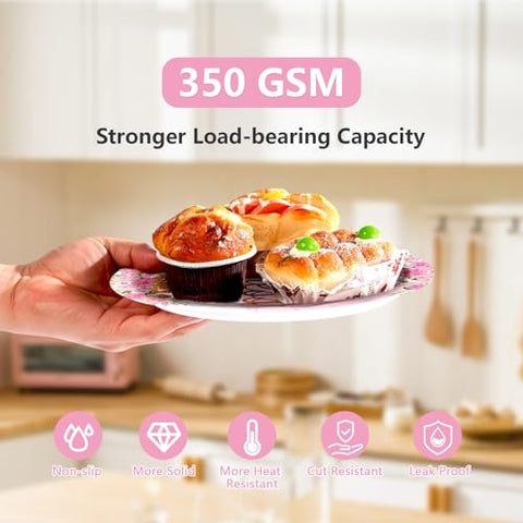 96 Pcs Princess 6th Birthday Party Plates and Napkins - Grencian