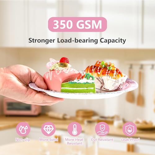 96 Pcs Silver Pink 13th Birthday Party Plates and Napkins - Grencian