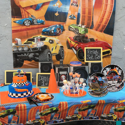 96 Pcs Truck Car Party Plates and Napkins - Grencian